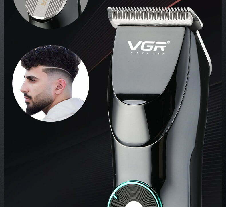 Máquina de cortar cabelo profissional com pentes