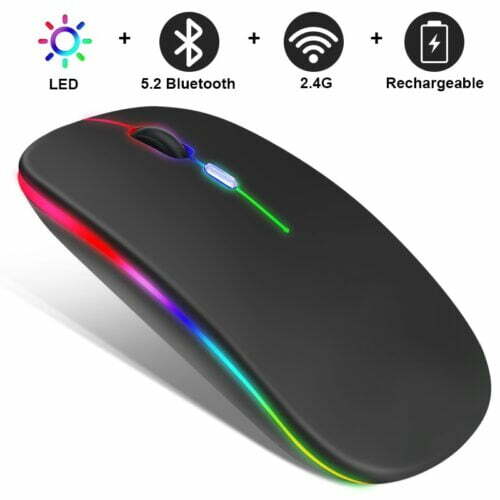 Mouse sem fio RGB - WIFI e Bluetooth